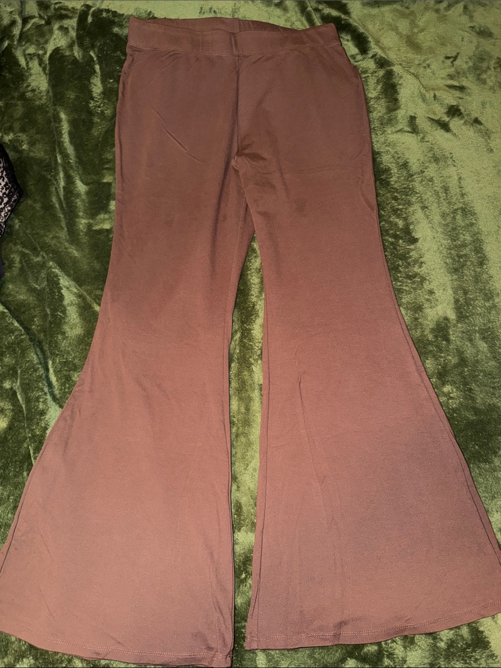Chocolate Brown Flared stretch Pants